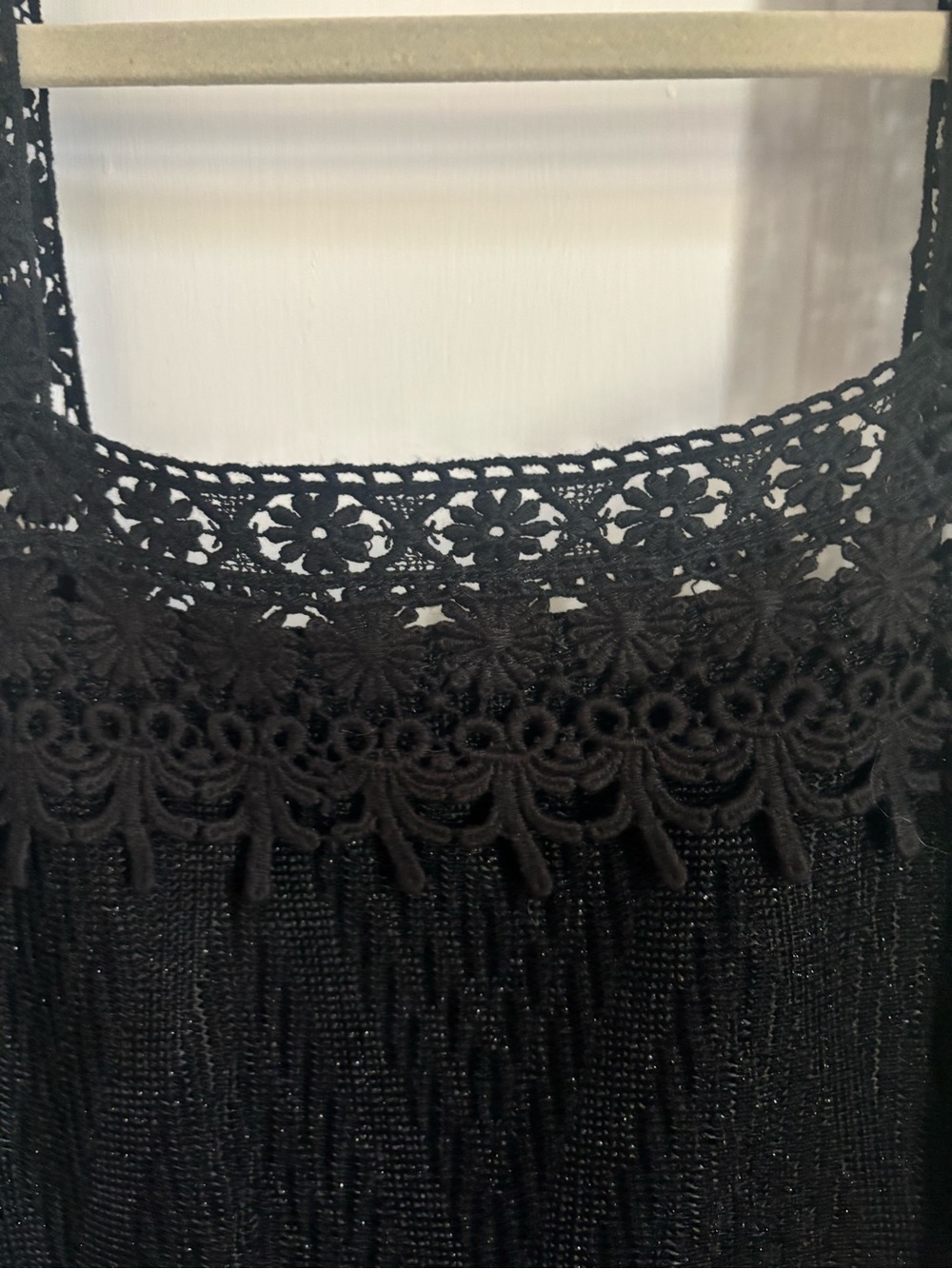 2000s Anna Sui Boho Crochet Fringe Dresse - Picture 6 of 10